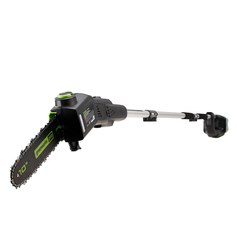 Greenworks 80V 10" Pole Saw with (2) Extra Chains and Shoulder Strap (Tool Only)