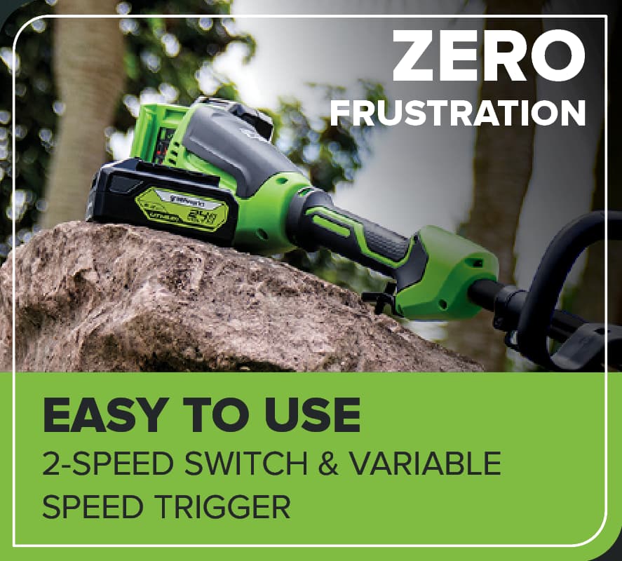 48V (24V x 2) 16" Brushless String Trimmer, (2) 4.0Ah 21700 Batteries and 100W Type-C Charger with (2) 3-FT Cables Included