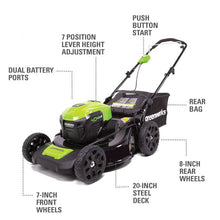 Charger l&#39;image dans la galerie, 40V 19&quot; Brushless Lawn Mower, 5.0Ah Battery and Charger Included
