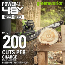 Load image into Gallery viewer, 48V (2 x 24V) 14&quot; Brushless Chainsaw, (2) 4.0Ah USB Batteries and Dual Port Charger - CS48L4410
