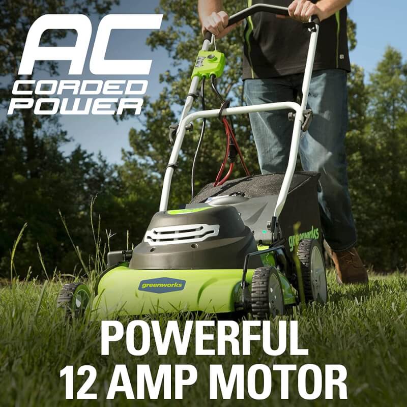 Greenworks 12 Amp Corded 20-Inch Lawn Mower