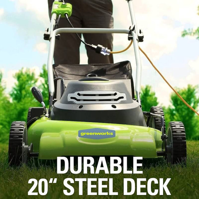 Greenworks 12 Amp Corded 20-Inch Lawn Mower – Greenworks Tools Canada Inc.