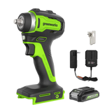 24V 3/8" Impact Wrench, 2.0Ah Battery and Charger Included