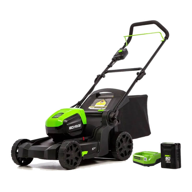 60V 17" Brushless Lawn Mower, 4.0Ah Battery and Charger Included