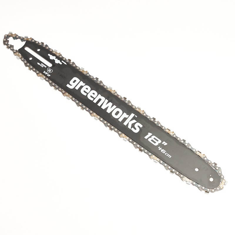 Greenworks - 18-inch Replacement Chainsaw Bar and Chain Combo - Black