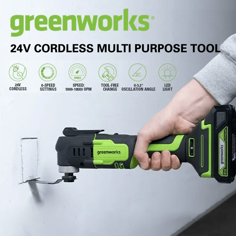 Pneumatic oscillating clearance multi tool